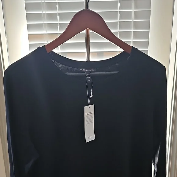 Eileen Fisher Black Tunic Top - Picture 5 of 5